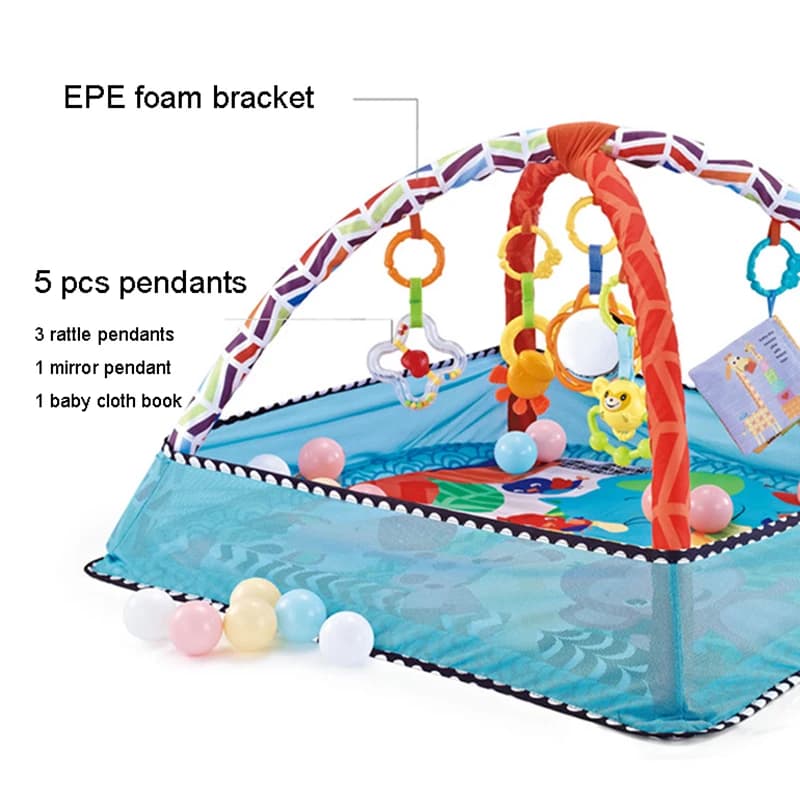Cadre de Fitness pour bébé, tapis de jeu pour enfants, couverture rampante, tapis de jeu pour nourri