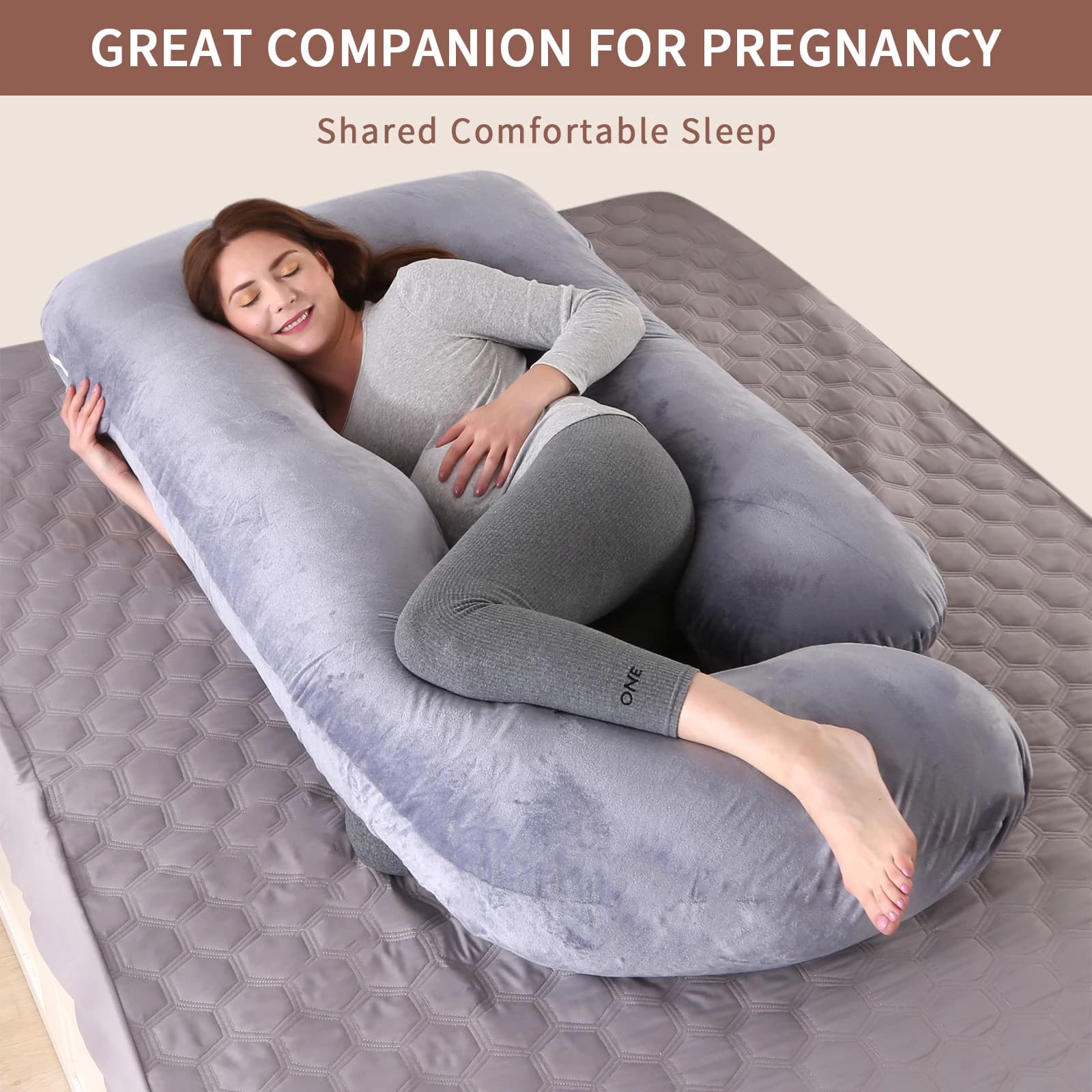 Oreiller de grossesse en forme de G, soutien complet du corps pour les dossiers et les jambes abdomi