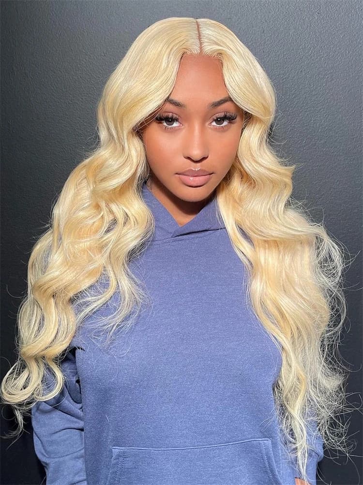 Mèches Body Wave brésiliennes naturelles Remy, couleur blond miel 613, 30 32 34 36 38 40 pouces, tis