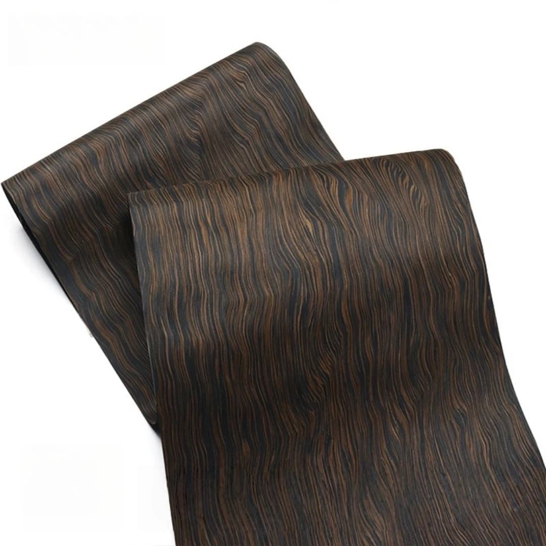 Placage en bois à motif de racine d'ébène 58x250cm, avec Grain incurvé, pour la conception de Surfac