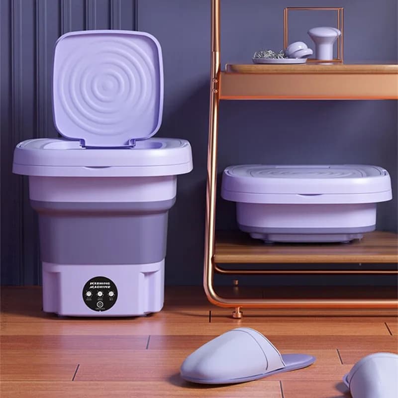 Machine à laver pliable 8L, chaussettes portables, sous-vêtements, culottes, Machine à laver domesti