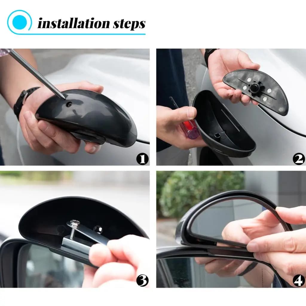 Rétroviseur latéral de voiture réglable, 2 pièces, rétroviseur latéral de stationnement, accessoires