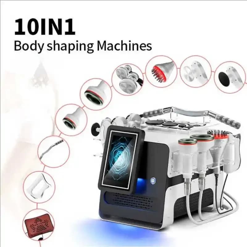 Appareil de Cavitation EMS et Vide 448k Cet Ret 10-en-1 pour Sculpture Corporelle, Perte de Poids Ra