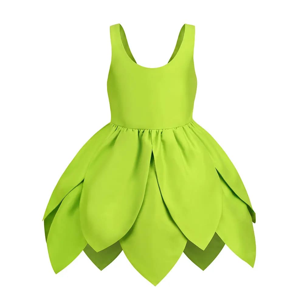 Miss Tinker Frock Cosplay Costume pour enfants, robe à bretelles, elfes, lutin nickel é, vêtements d