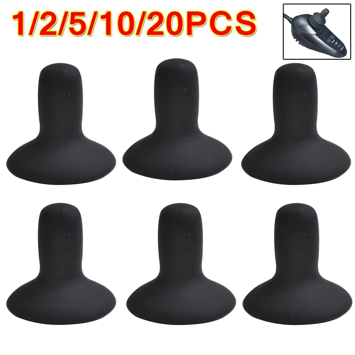 Boutons de Joystick pour fauteuil roulant électrique, 1/2/5/10 pièces, bouton en caoutchouc à Jet, a
