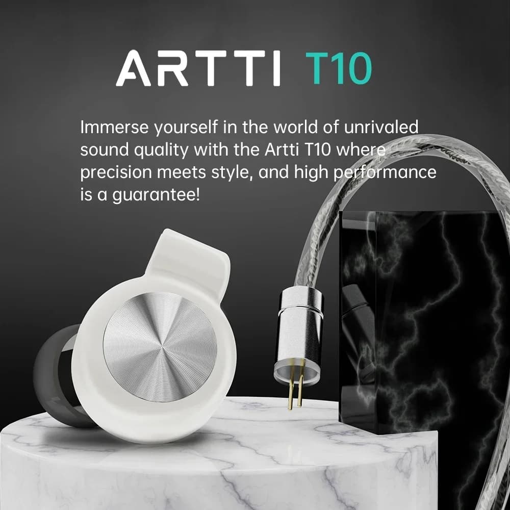 ARTTI T10 – écouteurs intra-auriculaires HIFI, avec pilote planaire de 14.2mm, connecteur détachable