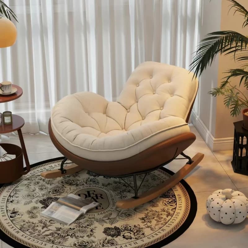 Chaise à bascule pingouin minimaliste moderne, chaise longue, chaise de loisirs, salon, luxe, nid d'