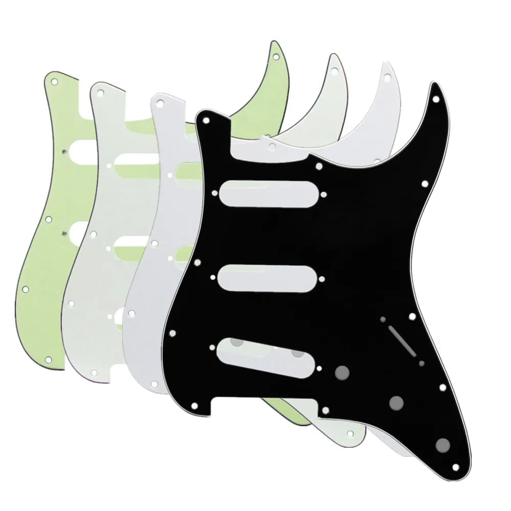 FLEOR ST SSS Electric JE514-Plaque de protection contre les rayures et vis pour 11 trous, 4 couleurs