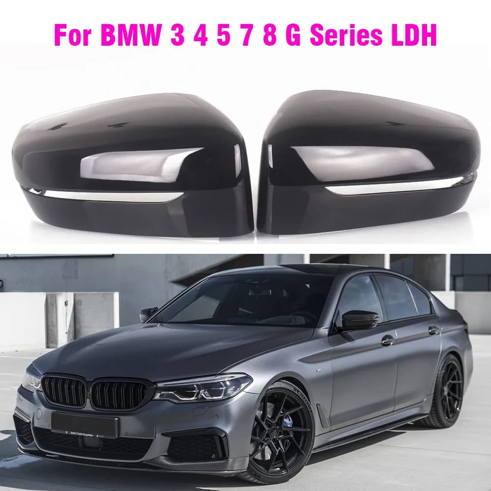 Couvercle de rétroviseur latéral en Fiber de carbone LHD, pour BMW 3 5 7 G10 G20 G21 330i 330d 340i 