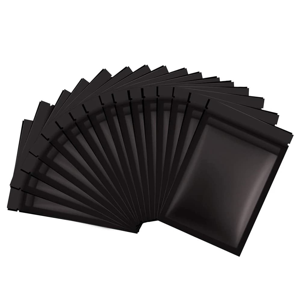 Sac refermable à fermeture éclair pour poudre d'herbes de café, pochettes plates anti-odeur, petits 