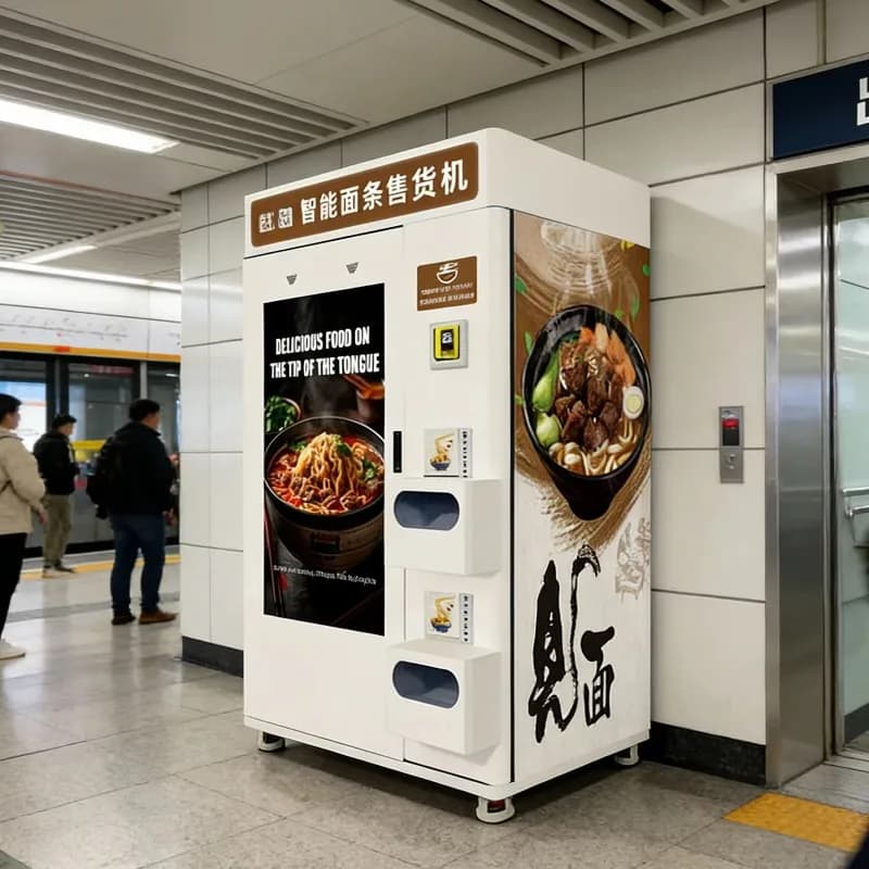 Distributeur automatique de ramen chaud instantané en tasse, avec eau chaude, personnalisé, en libre
