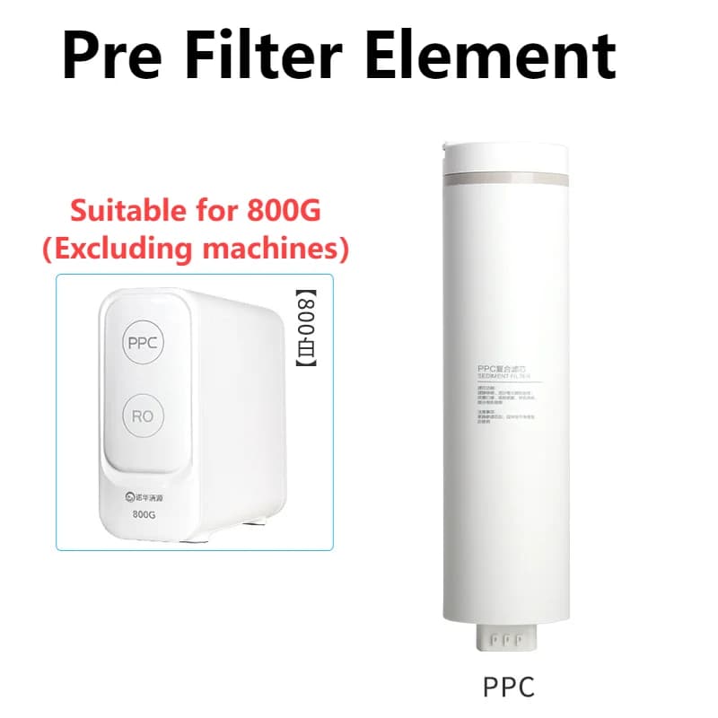 Élément de pré-filtre pour purificateur d'eau PPC, accessoires pour Machine à eau Pure intégrée 800G