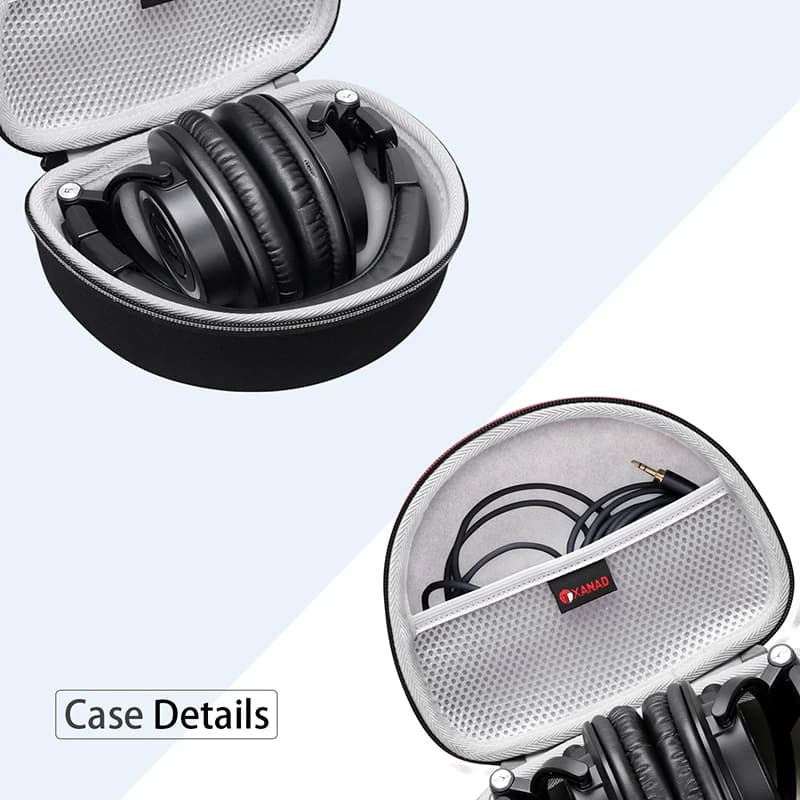 XANAD EVA étui rigide pour Audio Technica ATH M20X/M20xBT/M30x/M40x/M50X/M50xBT2/M60X/M70X casque sa
