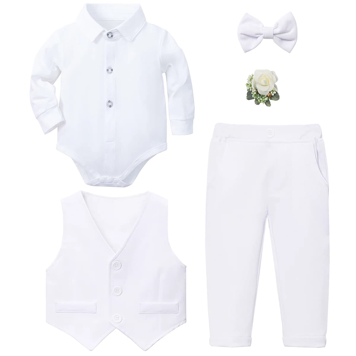Tenue de baptême pour bébé garçon, ensemble de costume de baptême pour première église de pâques, vê