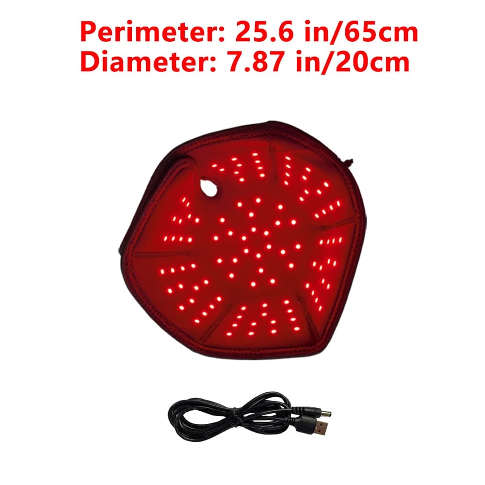 Casquette de luminothérapie LED 100 pièces, lumière rouge et infrarouge 660nm et 850nm, pour la repo