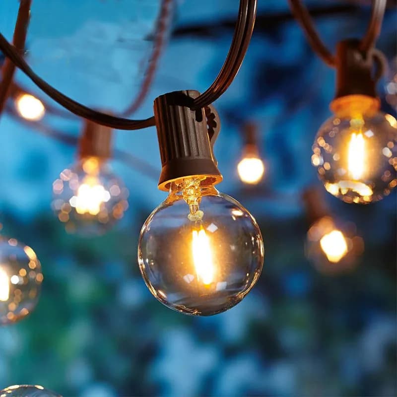 6/25 pièces E12 LED ampoule extérieure G40 pour LED chaîne lumières chaîne Globe chaîne