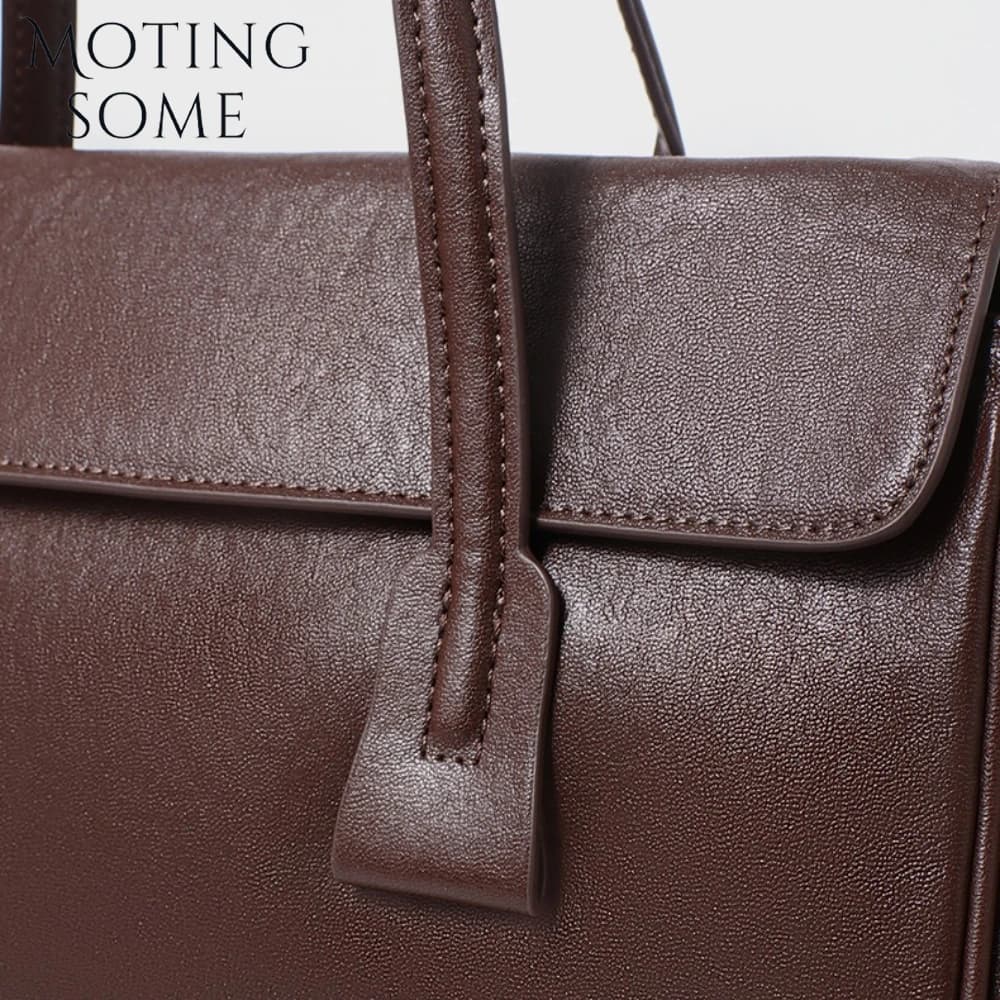 Motingsome Boston sac femmes sous les bras sac à main de luxe en cuir tanné végétal sac à main en pe