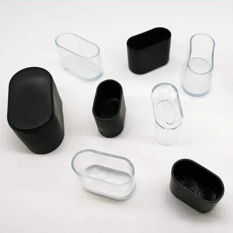 Couvre-pieds ovales pour chaise, sous-meuble de bureau, protection pour pied de table, tabouret, 4 p