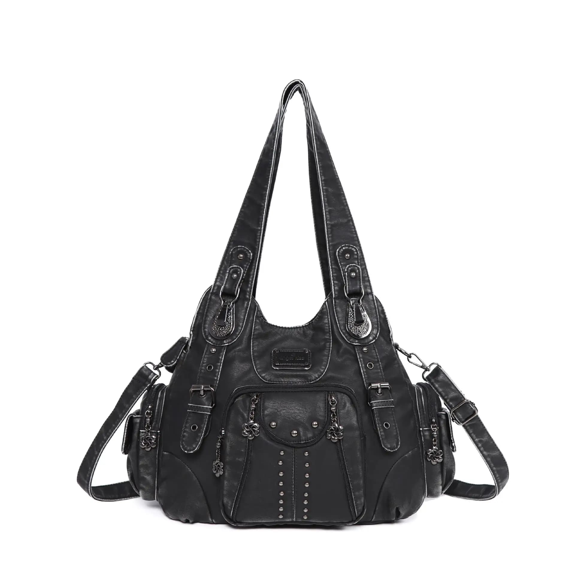 Sac à main vintage pour femme, grand sac fourre-tout en PU avec poignée supérieure, sac à bandoulièr