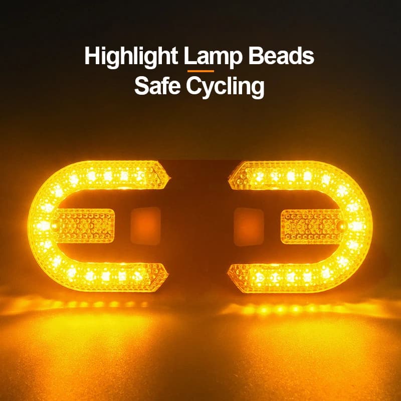 Clignotant de vélo feu arrière feux à distance LED Rechargeable USB lampe de vélo indicateurs sans f