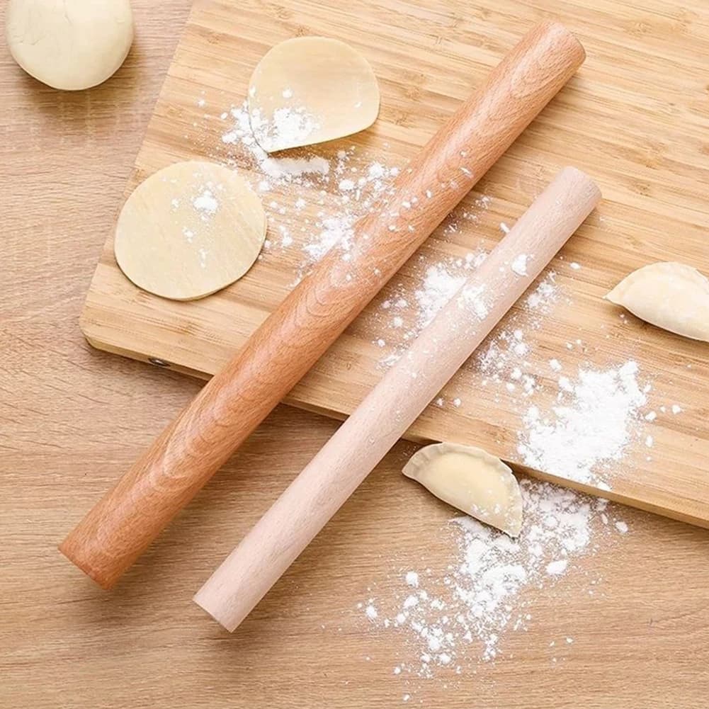 2024 nouveau hêtre bois massif ménage boulette peau Mini rouleaux broche bâton pâte outil de cuisson