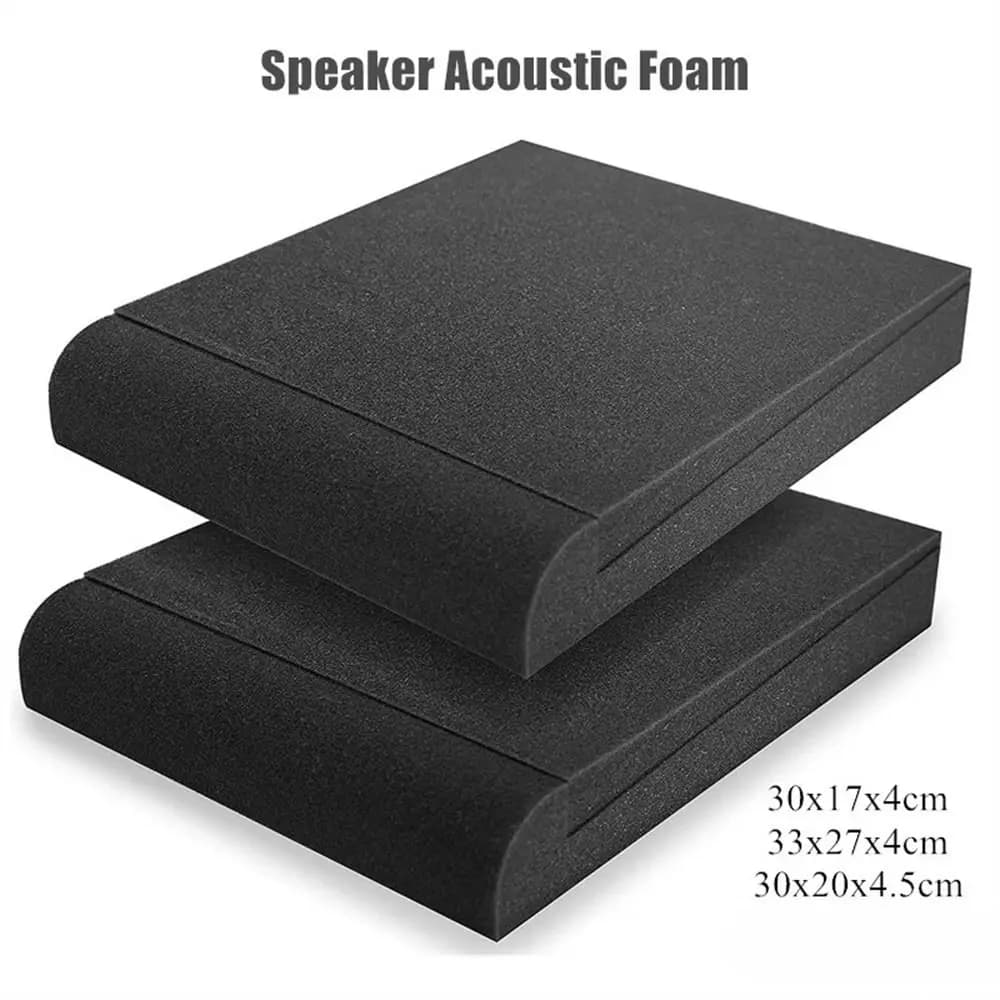 Coussinets isolants en mousse acoustique pour haut-parleur de moniteur de studio, éponge antichoc co