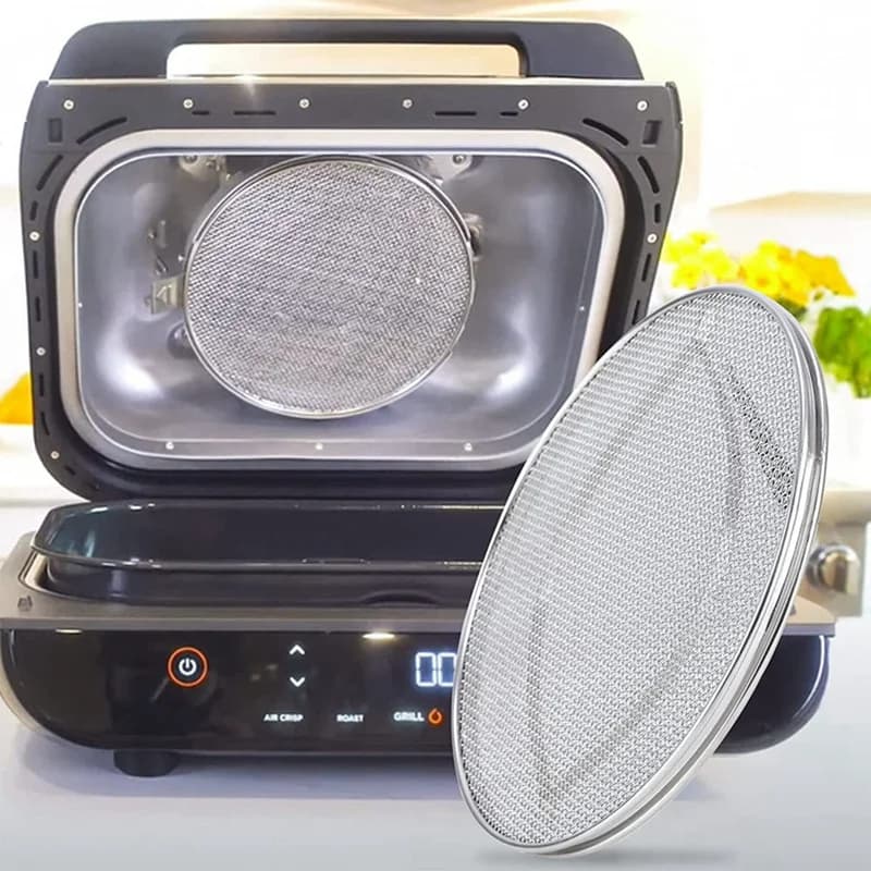 Bouclier anti-éclaboussures en acier inoxydable pour grille intérieure, Ninja Foodi FG551 Smart XL, 