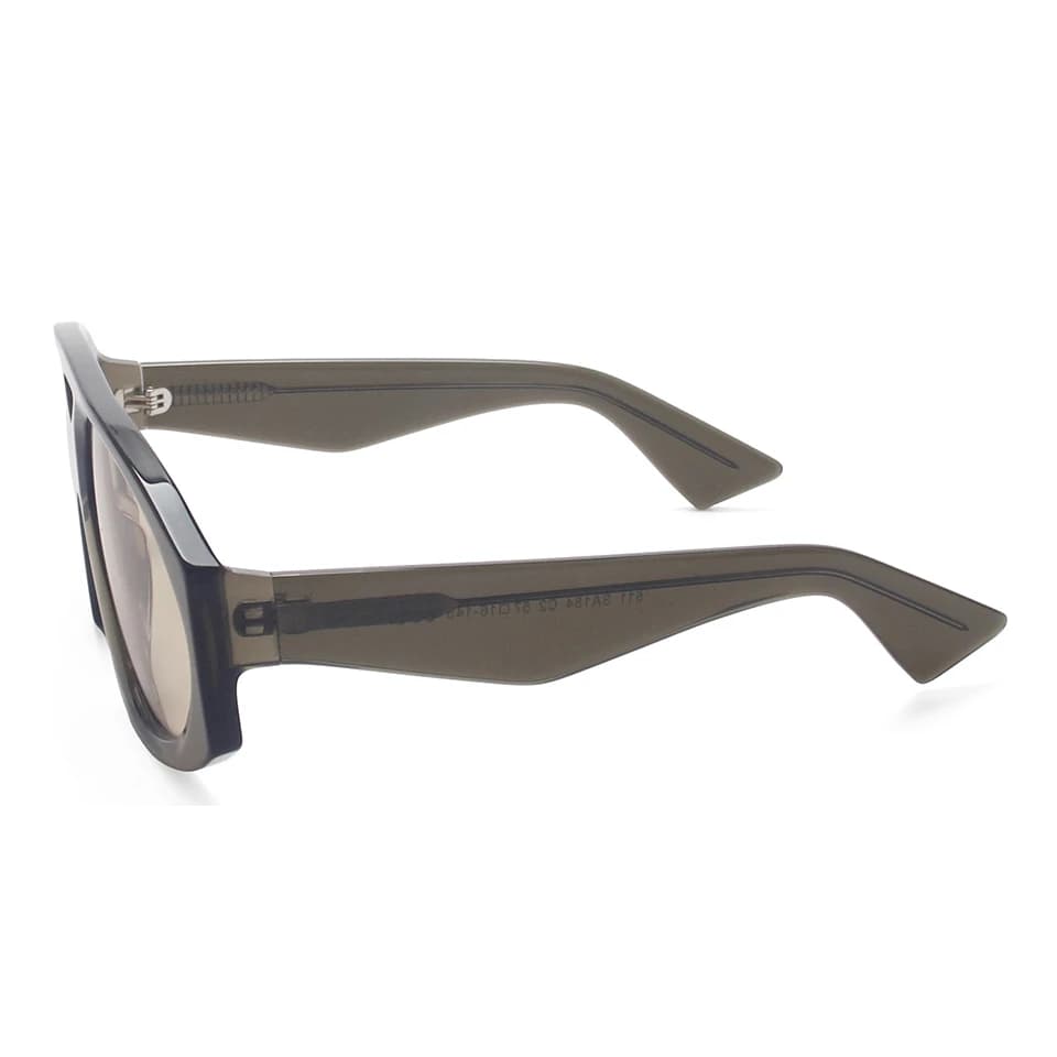 Y2K Punk lunettes surdimensionnées Aviation sport lunettes de soleil hommes femmes à la main acétate