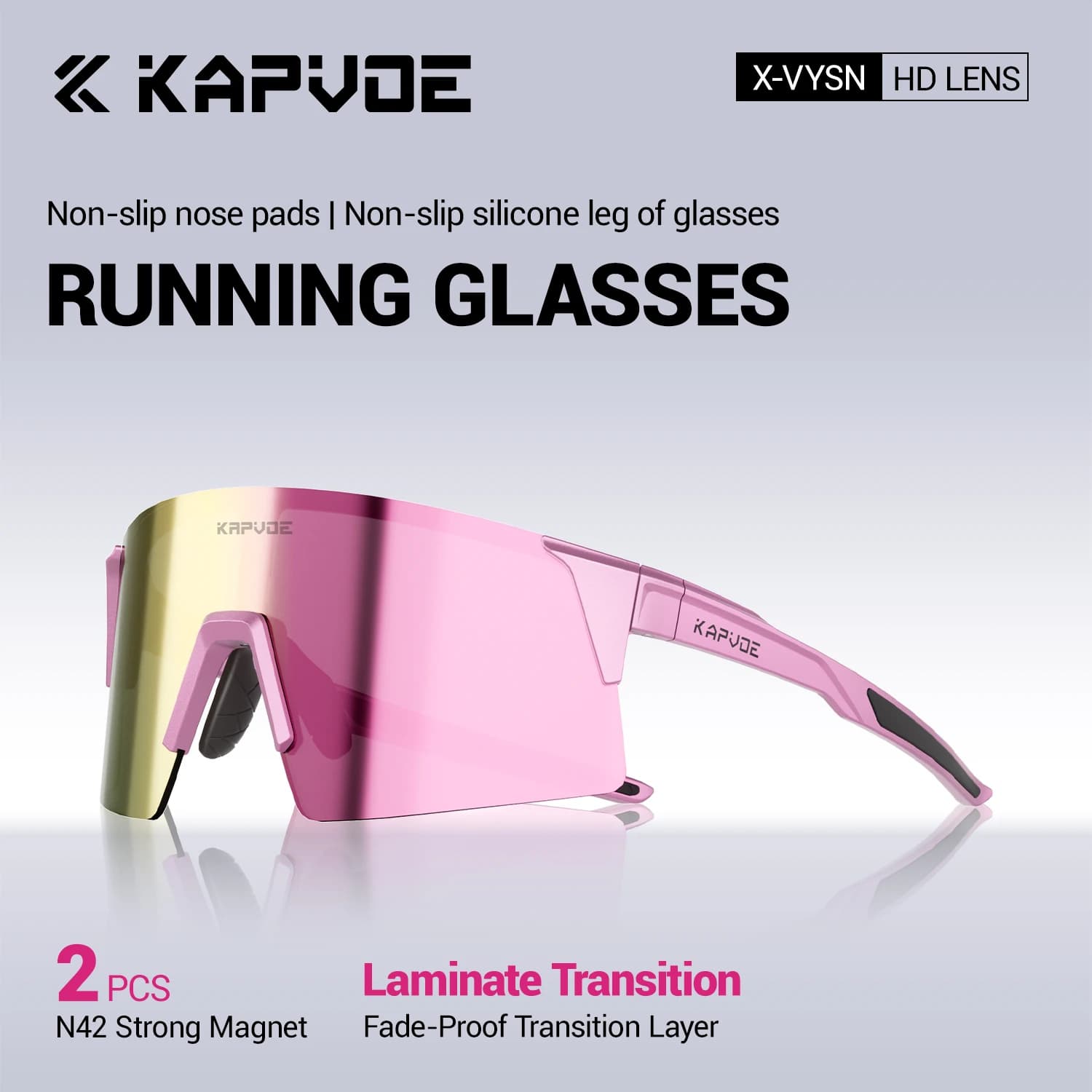 Kapvoe lunettes de soleil de cyclisme vtt vélo Protection UV400 lunettes de sport de plein air homme