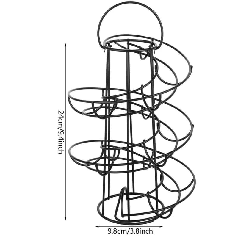Support à œufs en spirale, support de rangement pour squelette d'œufs, distributeur en spirale de lu