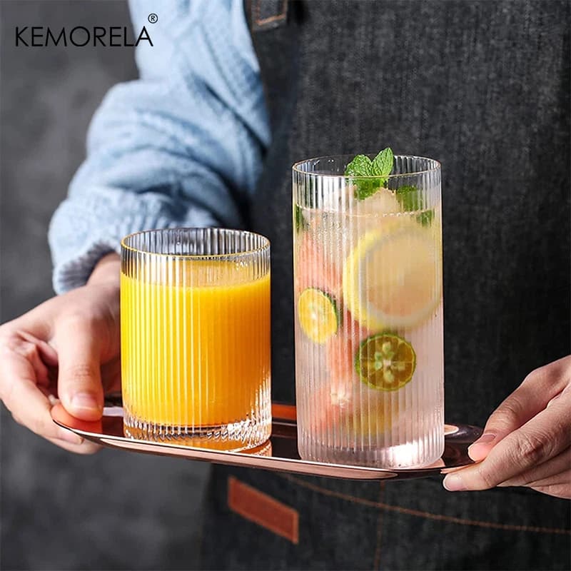Ensemble de Verres à Cocktail Transparents, Verre de Lit de Style Vintage, Standard, Bar, Boissons, 