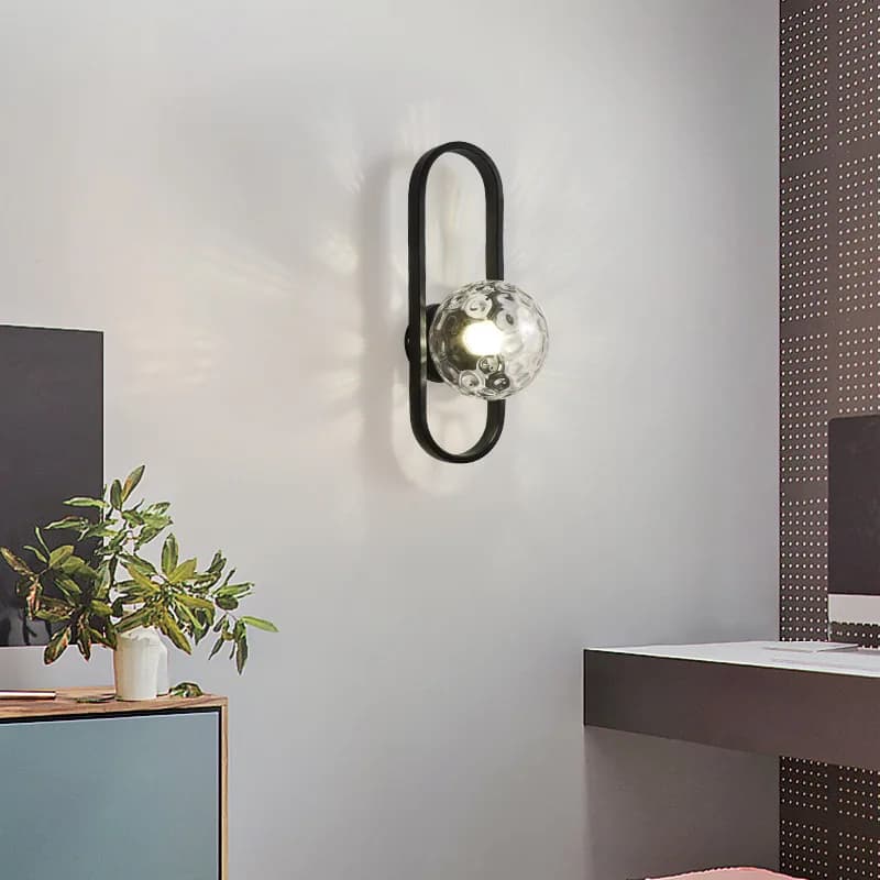 Moderne minimaliste mur LED lampes chambre chevet LED E27 applique murale escalier salon fond mur ve