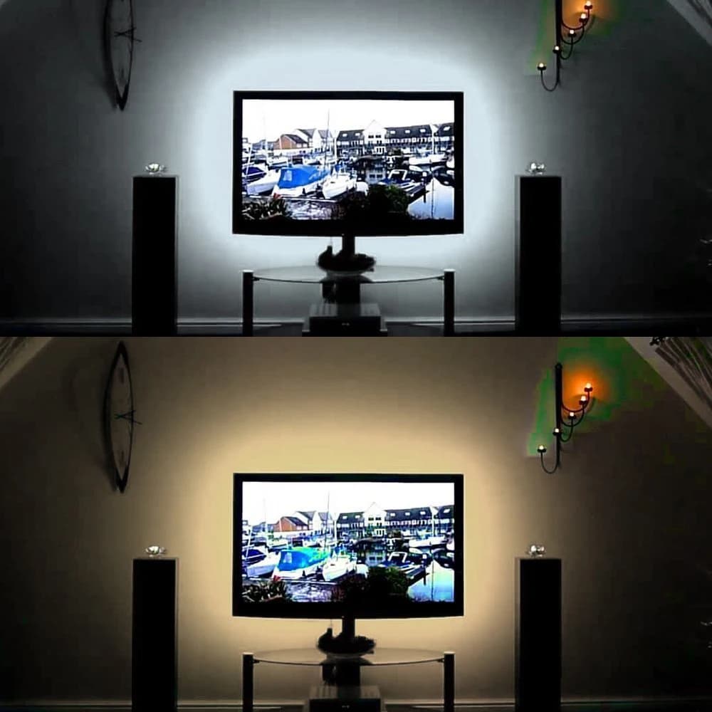 Bande lumineuse Led USB 5V SMD 2835 1M 2M 3M 4M 5M, ruban d'éclairage Flexible blanc/blanc chaud, ba