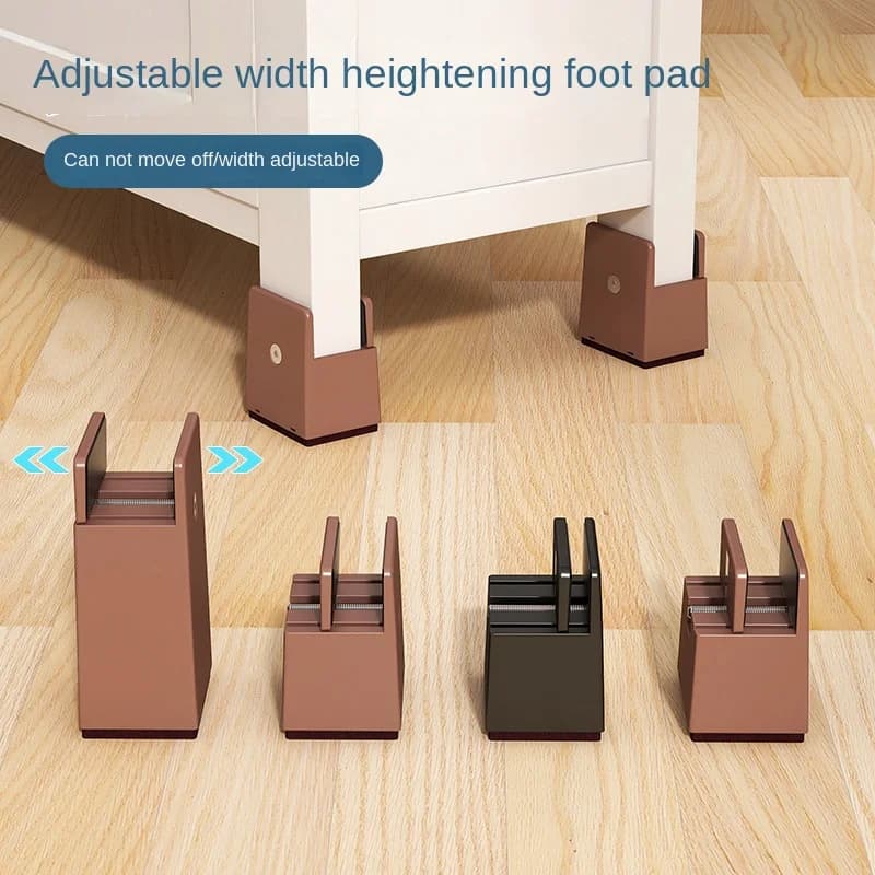 4 pièces pieds de chaise réglables Riser vis pince 2 4 pouces de hauteur robuste canapé Tables lit m