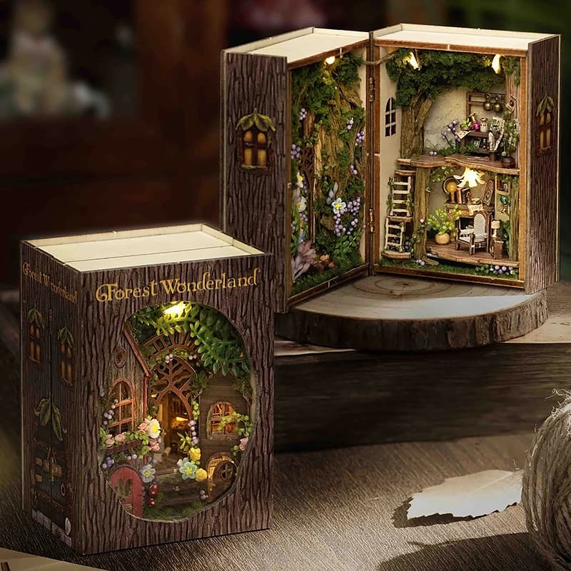 Maison de poupée Miniature à monter soi-même, Puzzle 3D, petite maison, Kit de modèle de constructio