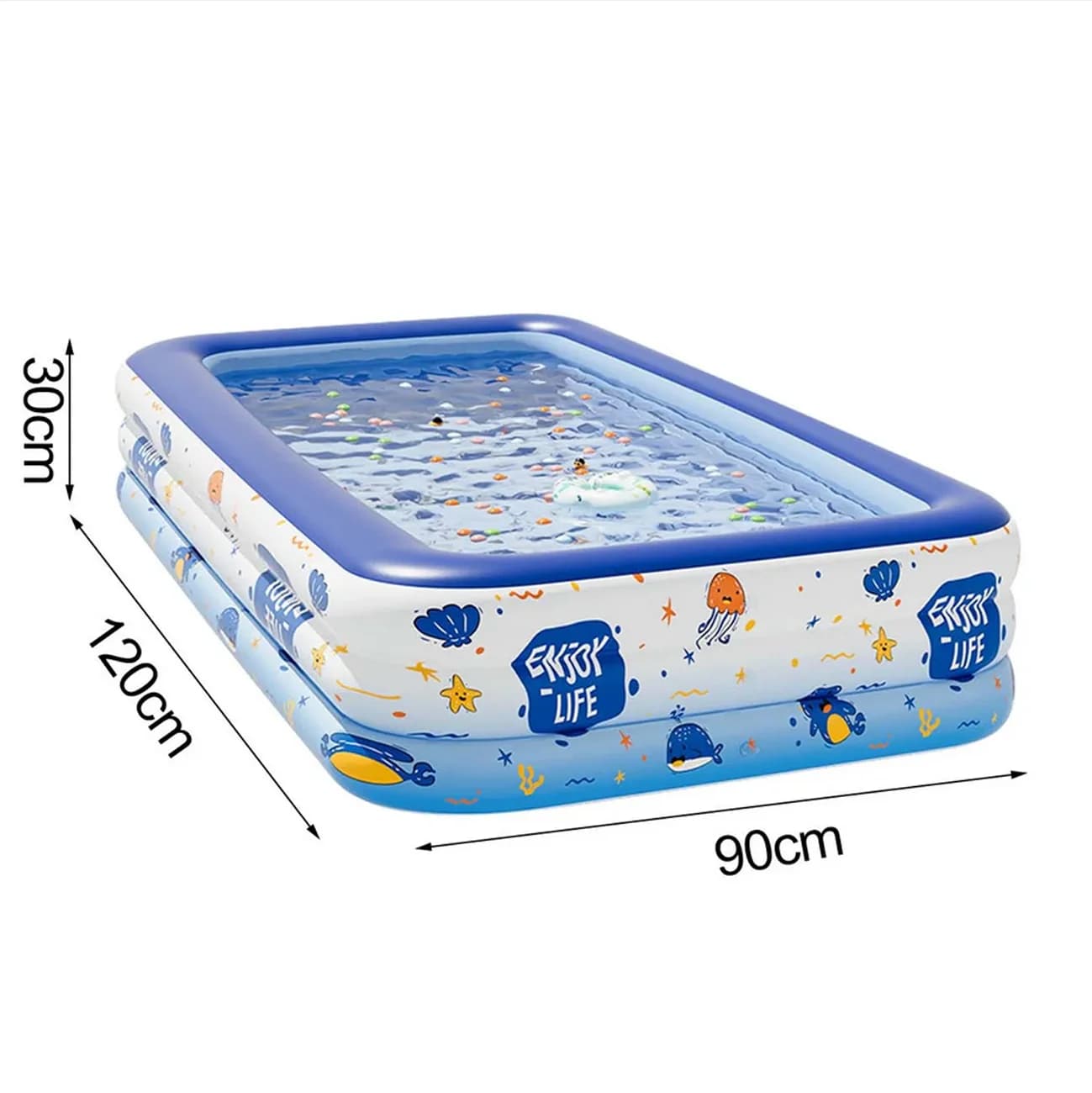 Piscine gonflable familiale bleue, grande piscine en PVC, piscine pour bébé, baignoire pour tout-pet