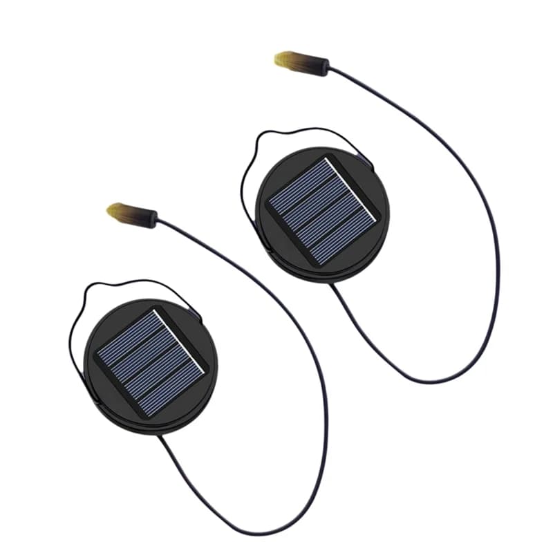 RMWIN-2Pack 600Mah lumières solaires haut de remplacement pour lanterne extérieure lumières étanche 