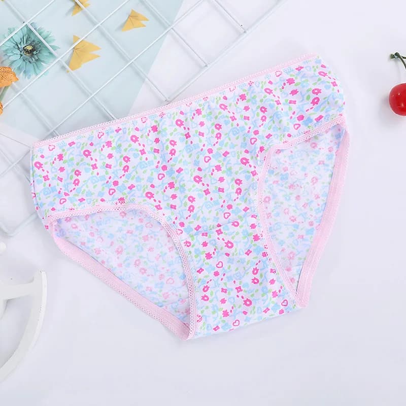 1/3/6/12 pièces 100% coton culottes ensembles filles enfants slips courts sous-vêtements pour enfant