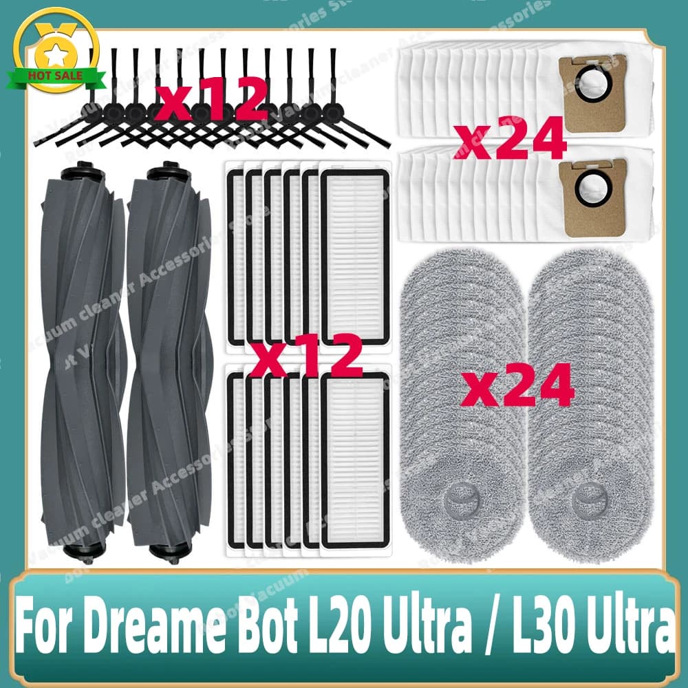 Convient pour Dreame Bot L20 Ultra / L30 Ultra / X20 Pro, fournitures, accessoires, brosse latérale 