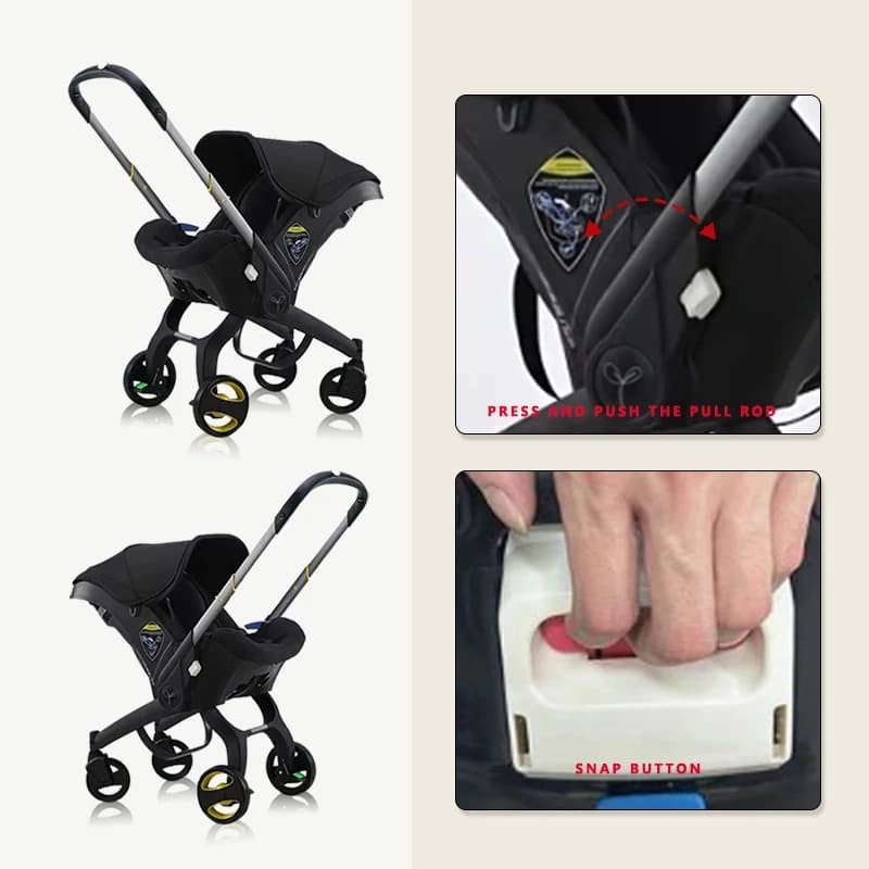 Poussette pour bébé |   Chariot pliable léger bidirectionnel |   Parfait pour les voyages et le shop