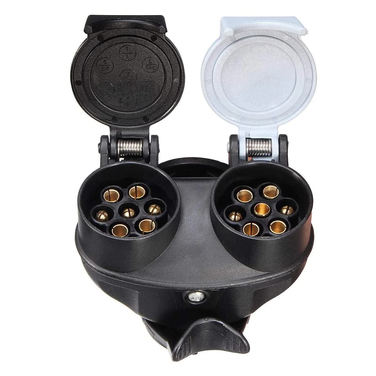 Adaptateur de prise de 13 broches vers 2x 7 broches pour tableau de feux de remorque de caravane