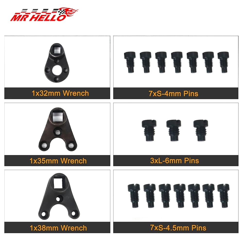 MT0004 MT0006 MT0009 ensemble d'outils de clé à goupille d'inclinaison de garniture hors-bord adapté