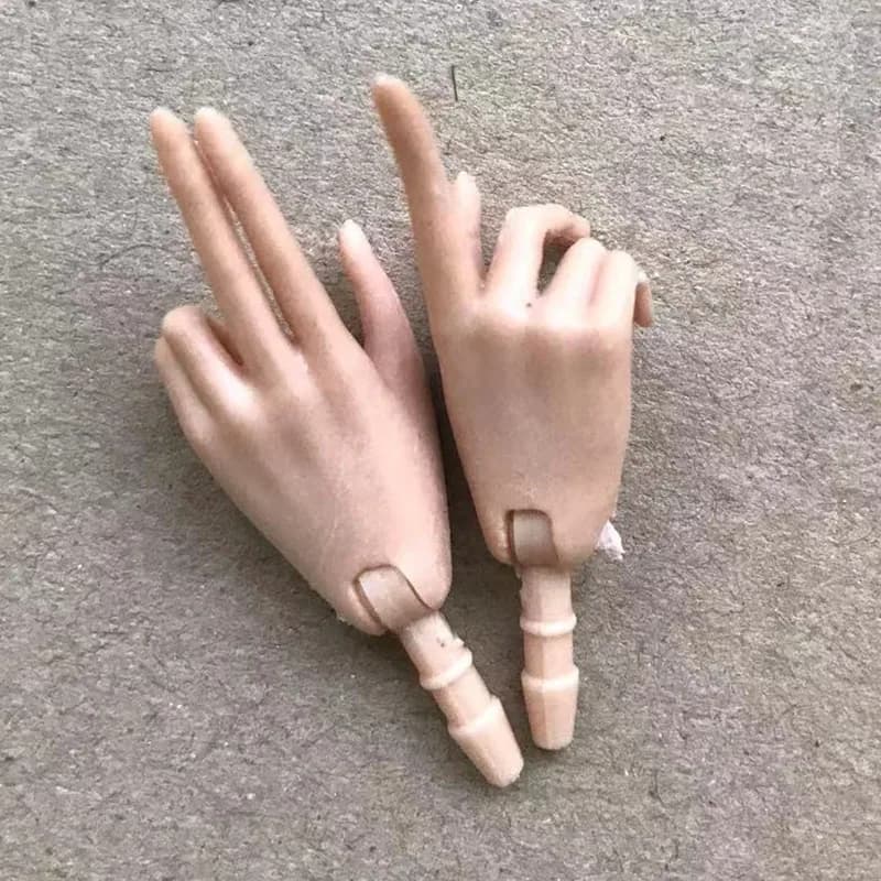 Mains de poupée universelles 1/6, bricolage, décors de poupée, geste de mode, mains et pieds, access