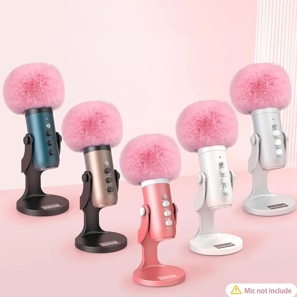 Juste en mousse pour microphone Blue Yinous, housse en mousse pour micro avec pare-brise en fourrure