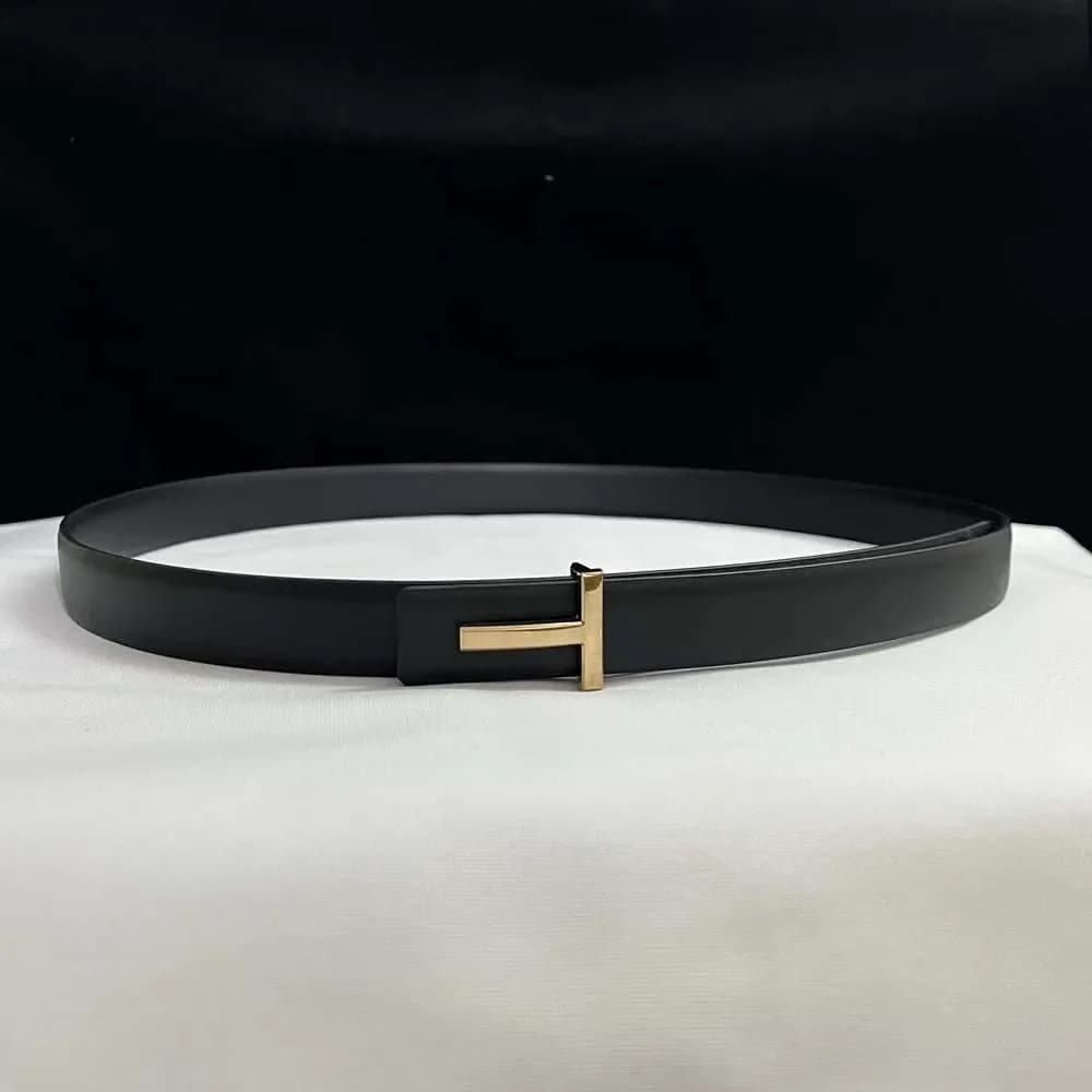 Nouveau 25mm femmes ceinture concepteur réversible en cuir véritable ceinture pour femmes T boucle c