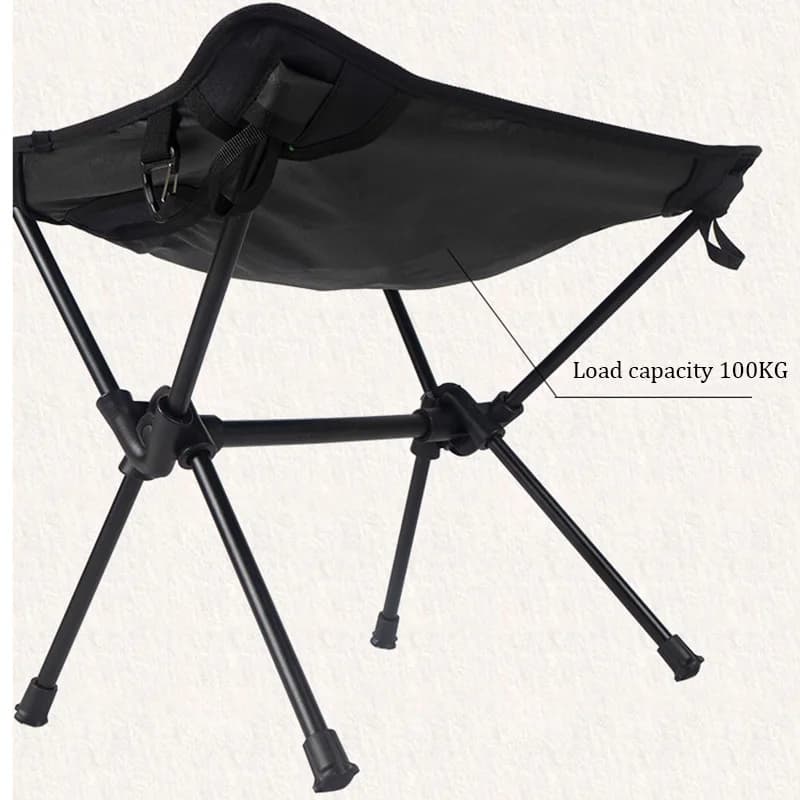 Chaise pliante en alliage d'aluminium pour camping en plein air, tabouret portable ultra léger, tabo