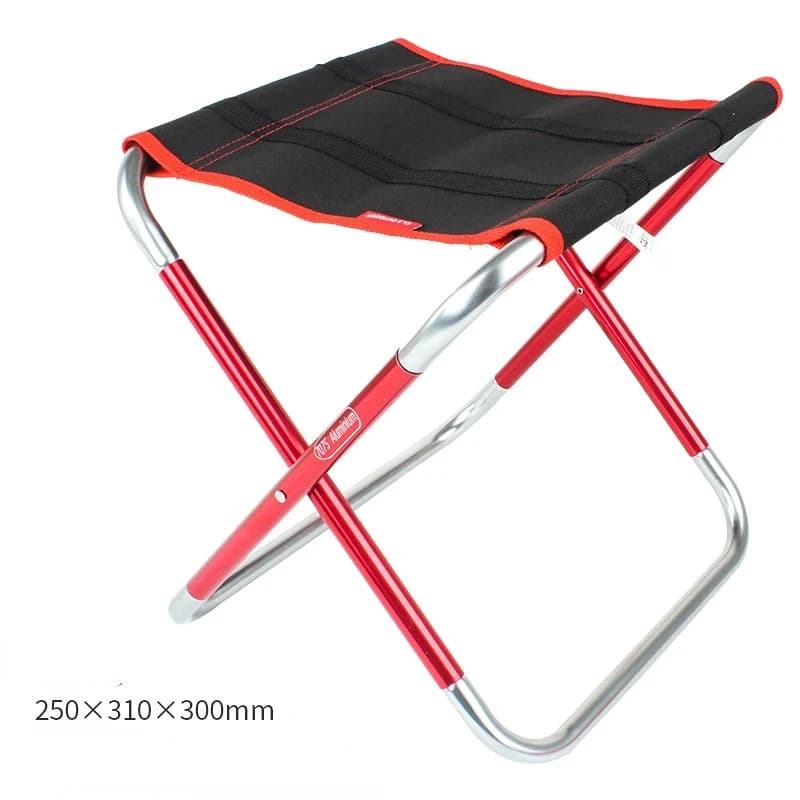 Grand tabouret pliant en alliage d'aluminium 7075, Portable, pour l'extérieur, Barbecue, pêche, Camp