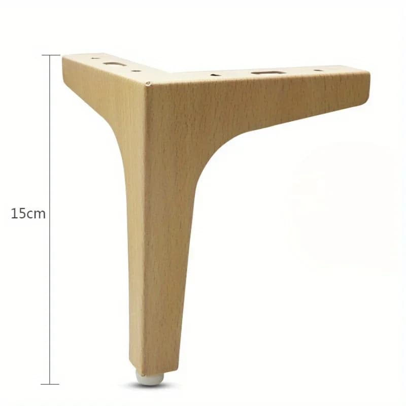 4 pièces 15cm raccords de quincaillerie pieds de canapé en métal pour les pieds de meubles hauteur m