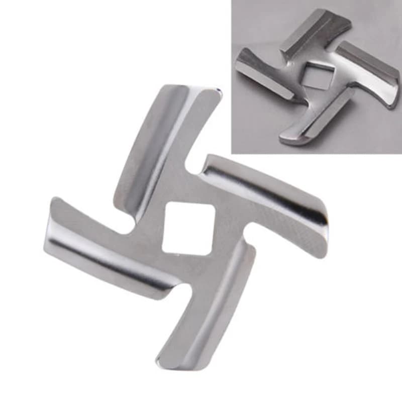 Lame de hachoir à viande en acier inoxydable, trou intérieur de 8mm, pièces de hachoir à viande pour