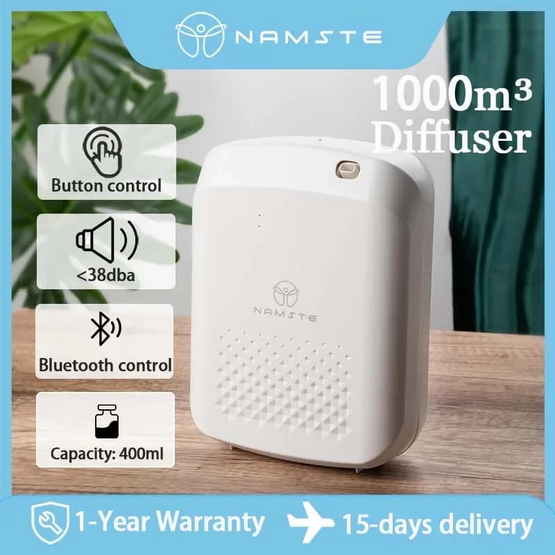 NAMSTE nouveau diffuseur d'arôme électrique Bluetooth 1000m3 diffuseur huile essentielle aromathérap
